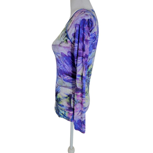 Athleta Womens Aquatic Floral Kailua Rash Guard Size XS - Picture 3 of 9